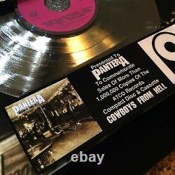 Pantera (cowboys From Hell) CD Lp Record Vinyle Autographié Signé