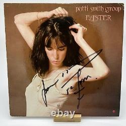 Patti Smith Easter Vinyl Lp 1978 Enregistrement Becket Autographe Authentifié Signé