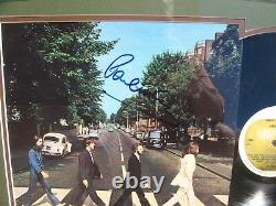 Paul Mccartney Signé Abbey Road Beautifully Framed Lp Vinyl Jsa Loa