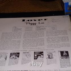 Peggy Lee Lover Disque vinyle Decca signé Love, Peggy Lee Musique originale