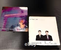 Pet Shop Boys 2 Albums Signés 12 Vinyles Disco & Couverture du 2ème Album (Sans Vinyle)