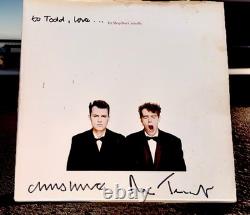 Pet Shop Boys 2 Albums Signés 12 Vinyles Disco & Couverture du 2ème Album (Sans Vinyle)