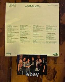 Peter Criss Autographié Kiss Solo Vinyl Lp Album