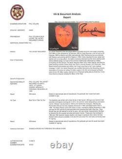 Phil Collins Pas de Veste Requise Album Signé