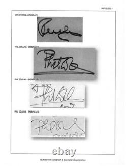 Phil Collins Pas de Veste Requise Album Signé