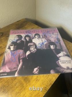 Pochette de disque vinyle signée du groupe Jefferson Airplane, Surrealistic Pillow