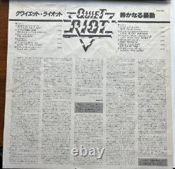 Quiet Riot 1 et 2 Pressages Vinyle ORIGINAL du Japon. Signés par Kevin Dubrow RARE