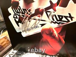 ROB HALFORD Album Vinyle JUDAS PRIEST BRITISH STEEL Signé à la Main COA