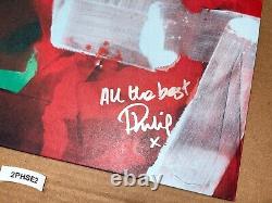 Radiohead Philip Selway Signé Autographié Vinyle Record Lp Strange Dance Kid A