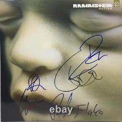 Rammstein A Signé Autographied Mutter Vinyl Album Till Lindemann Richard ++ Coa