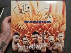 Rammstein Herzeleid album vinyle signé et autographié