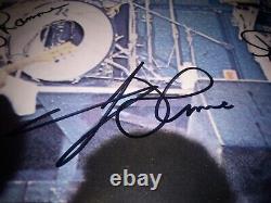 Ramones signé Dee Dee, Johnny, Joey & Tommy Double LP Vinyle Album C'est Vivant