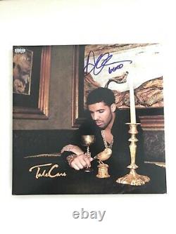 Rare Drake Signé Autographied Take Care Album De Vinyle Avec Preuve Exacte