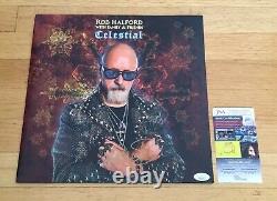Rob Halford Judas Priest Signé Autographe Céleste Vinyle Record Jsa Coa
