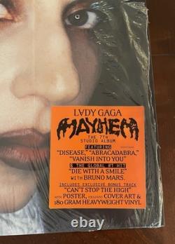 SIGNÉ Lady Gaga MAYHEM Exclusif Boutique 180g Vinyle Noir EN MAIN EXPÉDIÉ MAINTENANT