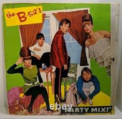 SIGNÉ ? Le mélange de fête des B-52 ! Disque vinyle LP avec cadre, autographié par Fred, années 80