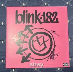 SIGNÉ blink 182 One More Time vinyle couleur dédicacé ! Mark, Tom, Travis