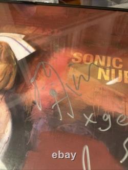 SONIC YOUTH THURSTON MOORE KIM GORDON DISQUE VINYLE SONIC NURSE SIGNÉ/ENCADRÉ