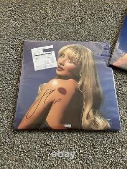 Sabrina Carpenter - LP Short N Sweet, SIGNÉ SUR LA COUVERTURE (pochette) Vinyle bleu marbré