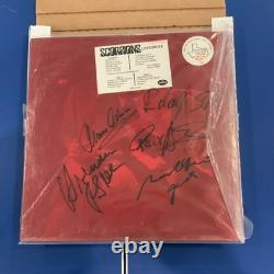 Scorpions Lovedrive Disque vinyle Album LP original avec pochette rouge autographié