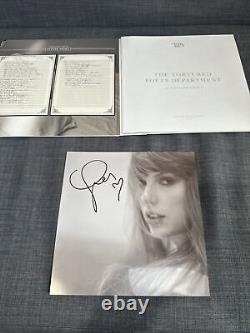 Signature à la main Taylor Swift Le Département des Poètes Torturés (TTPD) Vinyle avec CŒUR