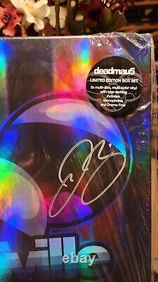 Signé Deadmau5 Mau5ville Niveau Ensemble Complet De Coffret En Vinyle + Funko #193