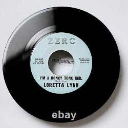 Signé Loretta Lynn Premier Disque Honky Tonk Girl 1960 Original Zero Ex Rare