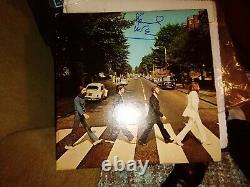 Signé Paul Mccartney Abbey Road Autographe Vinyl Record Jsa Loa