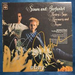 Simon et Garfunkel vinyle signé Parsley Sage Rosemary and Thyme