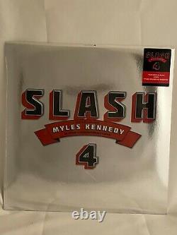 Slash 4 Signé Litho Vinyl Myles Kennedy Guns Roses Alter Bridge Axl Auto Lp