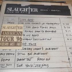 Slaughter Fear No Evil Édition définitive Coffret de disques vinyles dédicacé Métal