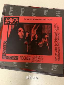 Slayer Intervention Divine Vinyle Rouge Disque LP SIGNÉ