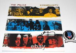 Sting a signé le vinyle de l'album 'Synchronicity' de The Police avec certificat d'authenticité Beckett.