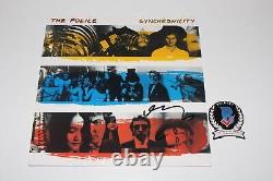 Sting a signé le vinyle de l'album 'Synchronicity' de The Police avec certificat d'authenticité Beckett.