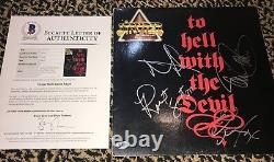 Stryper To Hell With The Devil Autographié Disque De Couverture En Vinyle Signé Par Tous Les Bas