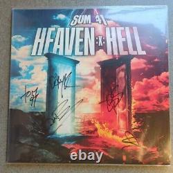 Sum 41 Heaven X Hell JSA Signé Album Vinyle Autographié #374/500