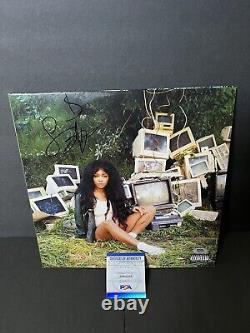Sza Signé Vinyl Cover Ctrl Album Limited Vert Sza Autographe Psa Authentifié