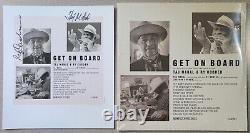 TAJ MAHAL & RY COODER Signé GET ON BOARD Insérer l'album avec un nouveau vinyle Beckett BAS
