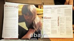 TAYLOR SWIFT Midnights Édition Verte Jade Vinyle Avec Photo Signée à La Main (+ Cœur)