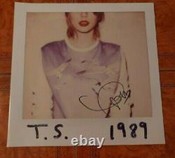 Taylor Swift 1989 Black Vinyl Lp Big Machine Records Signé Nouveau Scellé