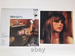 Taylor Swift Édition Vinyle Midnights Jade Green avec Photo Signée du Cœur