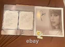 Taylor Swift Le département des poètes torturés Vinyl LP signé à la main avec un coeur