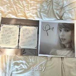 Taylor Swift Le département des poètes torturés Vinyl Photo signée avec cœur? NOUVEAU