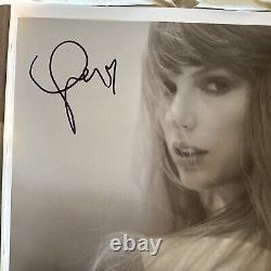 Taylor Swift Le département des poètes torturés Vinyl Photo signée avec cœur? NOUVEAU