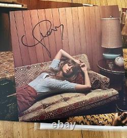 Taylor Swift Midnights Vinyle Bleu Pierre de Lune avec Insère Photo Signée à la Main