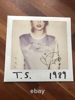 Taylor Swift Signé 1989 Album Vinyl Singer Red Lover Me Folklore Red