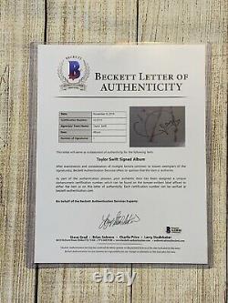 Taylor Swift Signed Autograph 1989 Vinyl Record Album Beckett Authentifié Bas