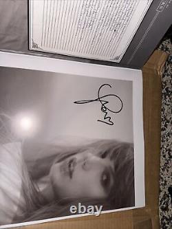 Taylor Swift a SIGNÉ le vinyle du Département des Poètes Torturés Le Manuscrit avec Cœur