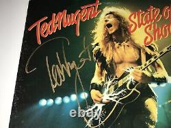 Ted Nugent Autographié Vinyl Record État De Choc Classic Rock Bas Coa
