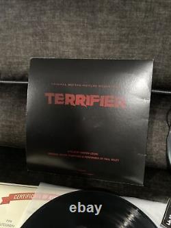 Terrifier Première Bande Son Originale Lp Vinyl Enregistrement Album Signé Rare